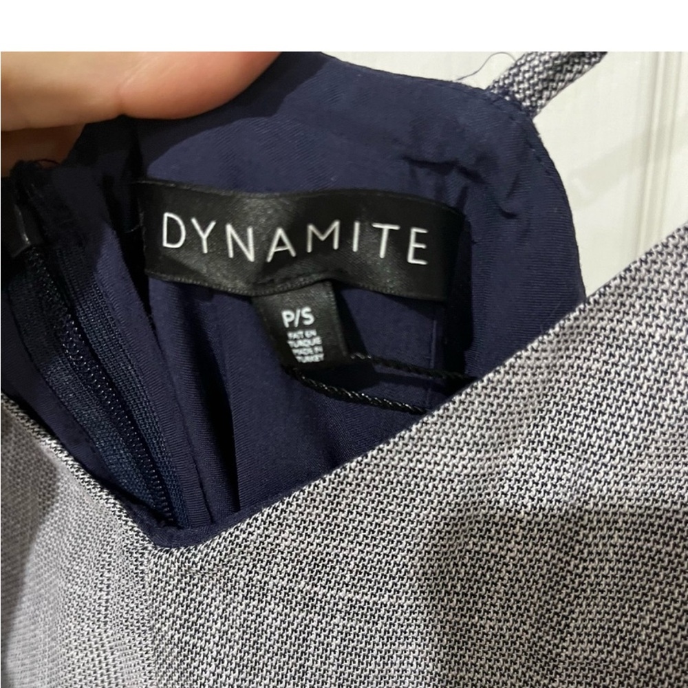 Dynamite Gray Jumpsuit with Tie-Waist and Tapered Legs - Picture 5 of 6